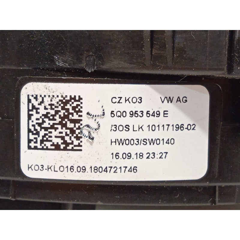 Recambio de mando intermitentes para seat leon st (5f8) cupra 300 4drive referencia OEM IAM 5Q0953507HQ 5Q0953507HQIGI 5Q0953549