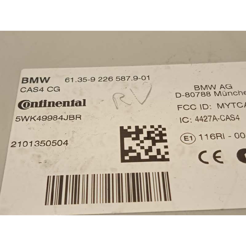 Recambio de modulo electronico para bmw serie 5 lim. (f10) 525d referencia OEM IAM 61359226587  