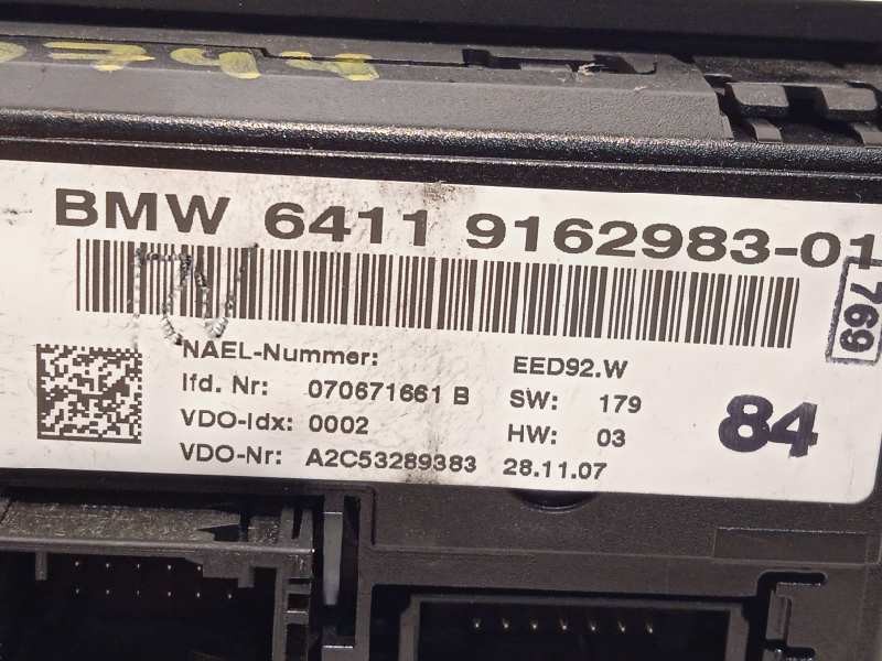 Recambio de mando climatizador para bmw serie 3 berlina (e90) 320d referencia OEM IAM 64119162983  9162983