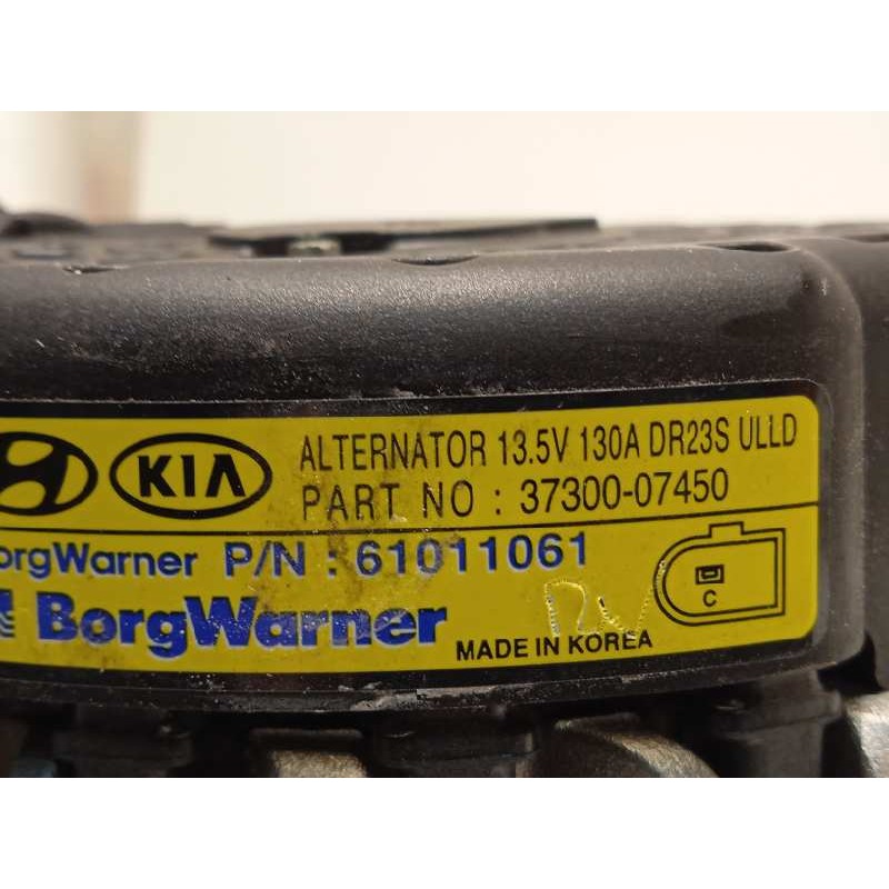 Recambio de alternador para hyundai i30 (pd) 1.0 tgdi cat referencia OEM IAM 3730007450  