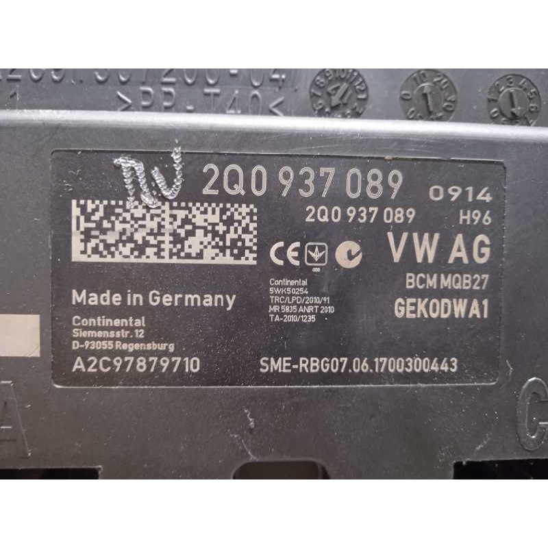 Recambio de centralita confort para seat ibiza (kj1) style referencia OEM IAM 2Q0937089  