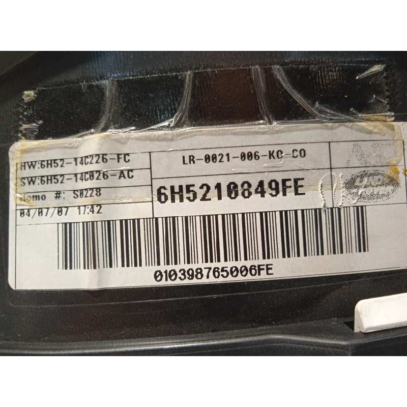 Recambio de cuadro instrumentos para land rover freelander (lr2) 2.2 td4 cat referencia OEM IAM 6H52210849FE  