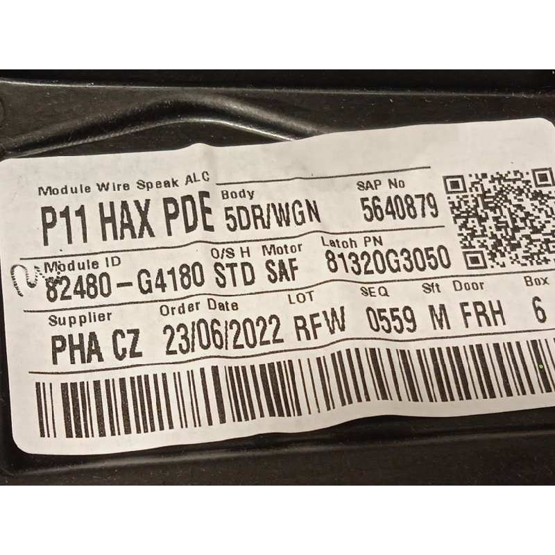 Recambio de elevalunas delantero derecho para hyundai i30 (pd) 1.0 tgdi cat referencia OEM IAM 82480G4180  82460G4010