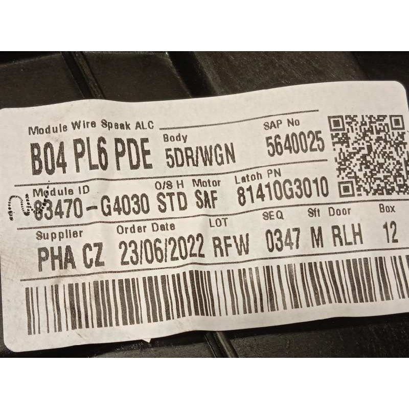 Recambio de elevalunas trasero izquierdo para hyundai i30 (pd) 1.0 tgdi cat referencia OEM IAM 83470G4030  83450G4010