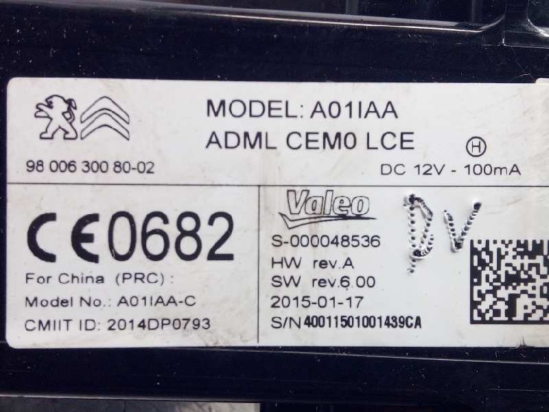 Recambio de conmutador de arranque para citroën c4 picasso intensive referencia OEM IAM 9800630080  