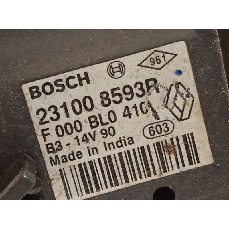 Recambio de alternador para renault captur 1.3 tce referencia OEM IAM 231008593R  