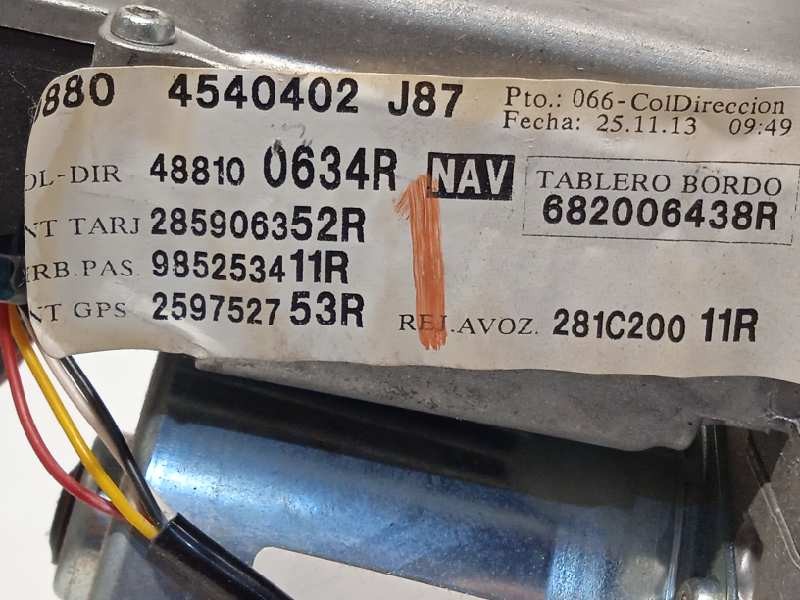 Recambio de columna direccion para renault captur 1.3 tce referencia OEM IAM 488100634R Q003TA1072ZE 488100634R