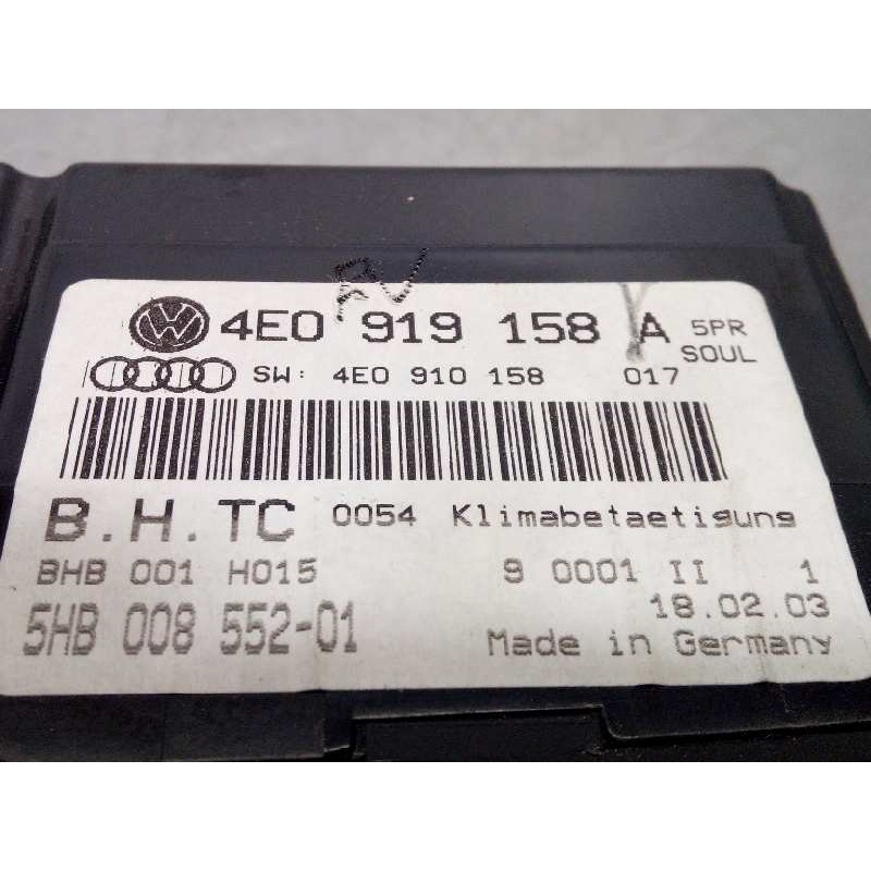 Recambio de mando climatizador para audi a8 (4e2) 4.2 quattro referencia OEM IAM 4E0919158A  4E0919158D5PR