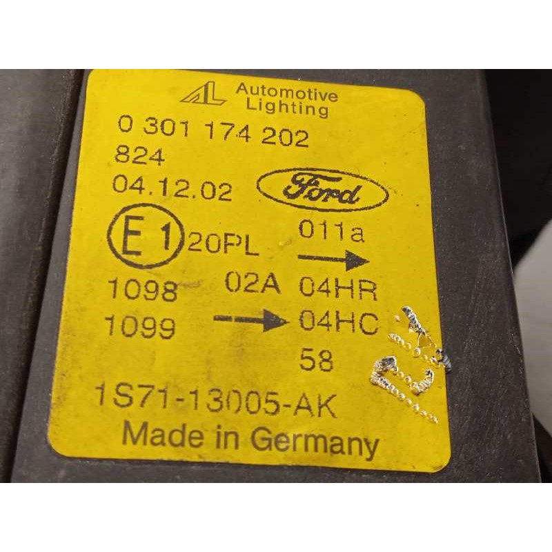 Recambio de faro derecho para ford mondeo berlina (ge) trend referencia OEM IAM 1S7113005AK  0301174202