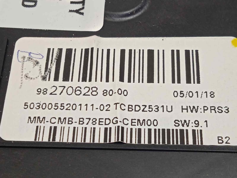 Recambio de cuadro instrumentos para citroën c4 picasso feel referencia OEM IAM 9827062880  