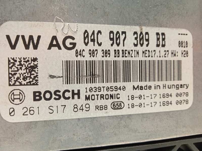 Recambio de centralita motor uce para volkswagen polo 1.0 tsi referencia OEM IAM 04C907309BB 4C907309BB000 0261S17849