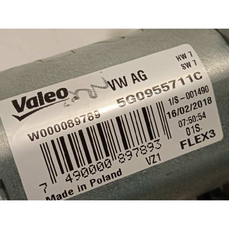 Recambio de motor limpia trasero para volkswagen polo 1.0 tsi referencia OEM IAM 5G0955711C  W000089789