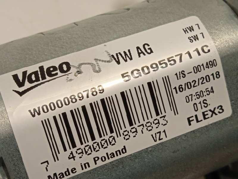 Recambio de motor limpia trasero para volkswagen polo 1.0 tsi referencia OEM IAM 5G0955711C  W000089789