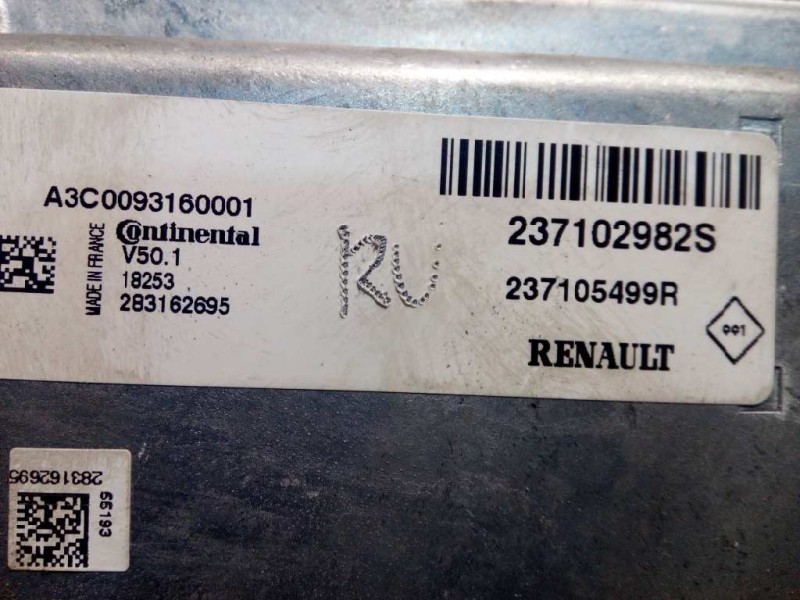 Recambio de centralita motor uce para renault clio iv 0.9 referencia OEM IAM 237105499R 237102982S 283162695