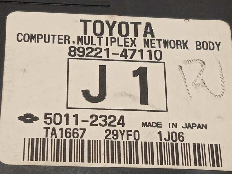 Recambio de modulo electronico para toyota prius (nhw30) plug-in hybrid advance referencia OEM IAM 8922147110  