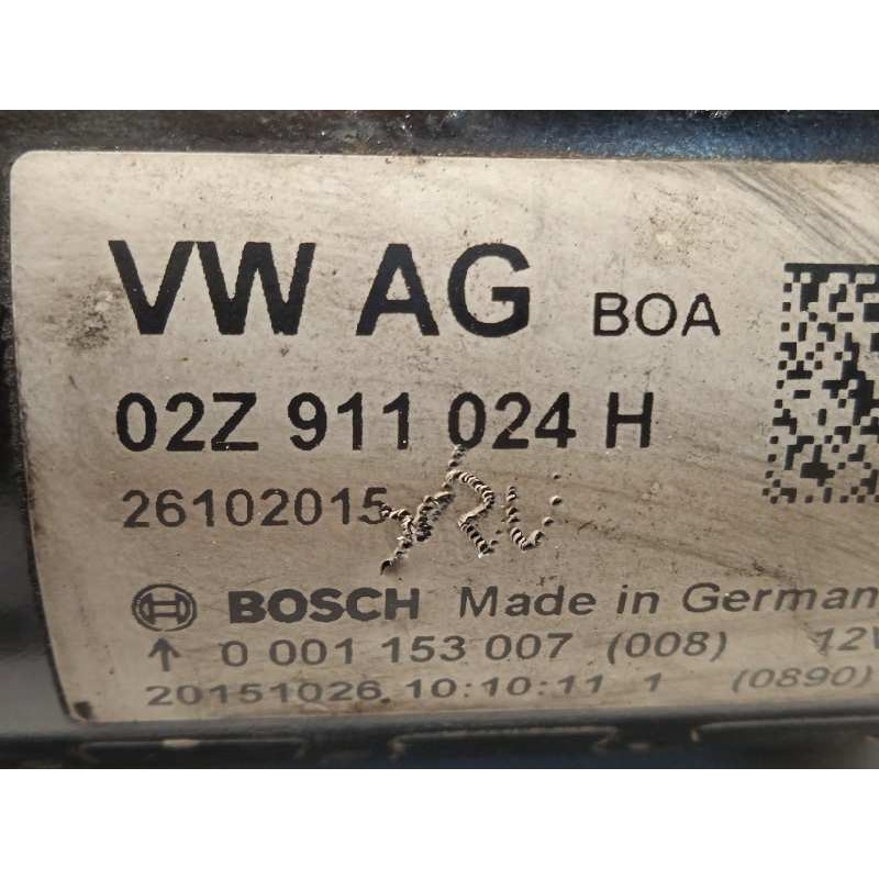 Recambio de motor arranque para audi a1 sportback (8xf) attraction referencia OEM IAM 02Z911024H  0001153007