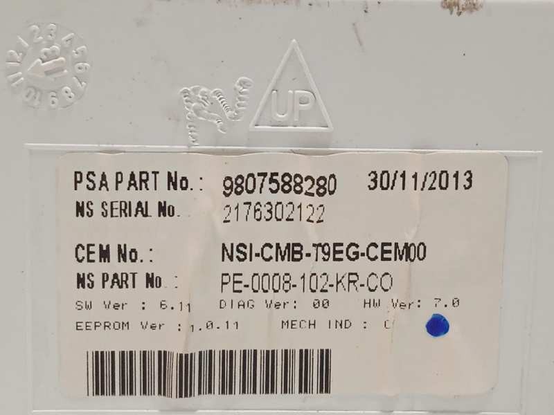 Recambio de cuadro instrumentos para peugeot 308 active referencia OEM IAM 9807588280  