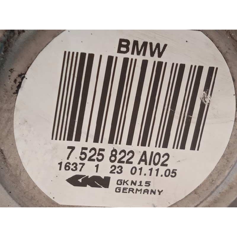 Recambio de transmision trasera derecha para bmw serie 3 berlina (e90) 318i referencia OEM IAM 7525822 7525822AI04 33217553562