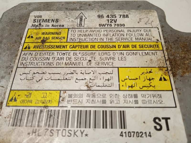 Recambio de centralita airbag para chevrolet epica 2.0 diesel cat referencia OEM IAM 96435788  5WY67030