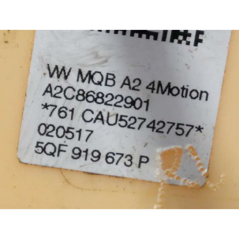 Recambio de aforador para volkswagen tiguan 2.0 tdi referencia OEM IAM 5QF919673P  