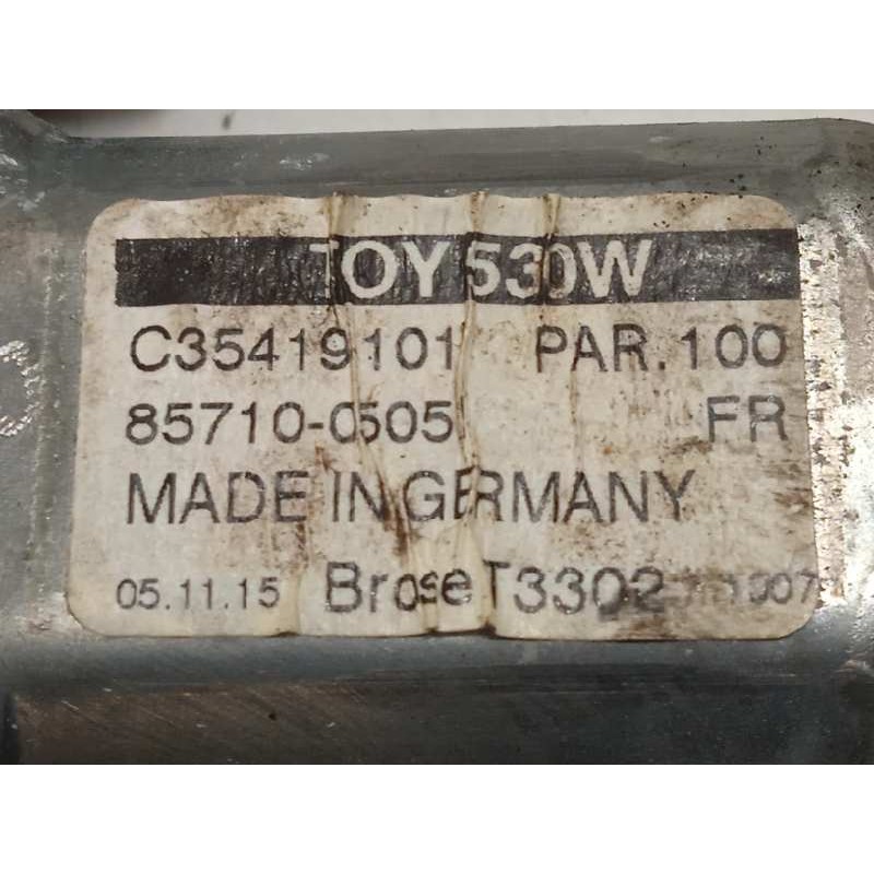 Recambio de elevalunas delantero derecho para toyota avensis touring sports advance referencia OEM IAM 857100505  C35419101