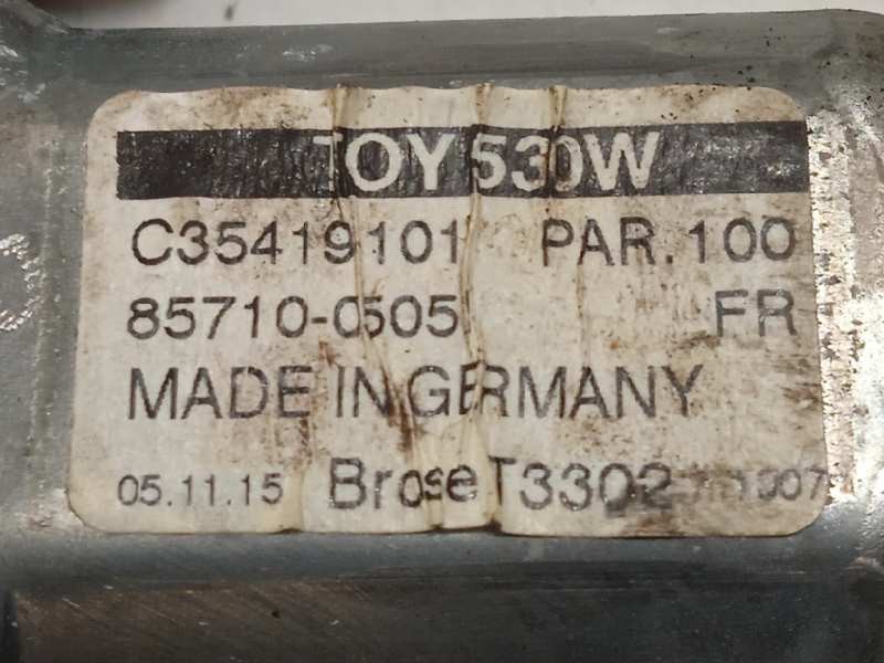 Recambio de elevalunas delantero derecho para toyota avensis touring sports advance referencia OEM IAM 857100505  C35419101