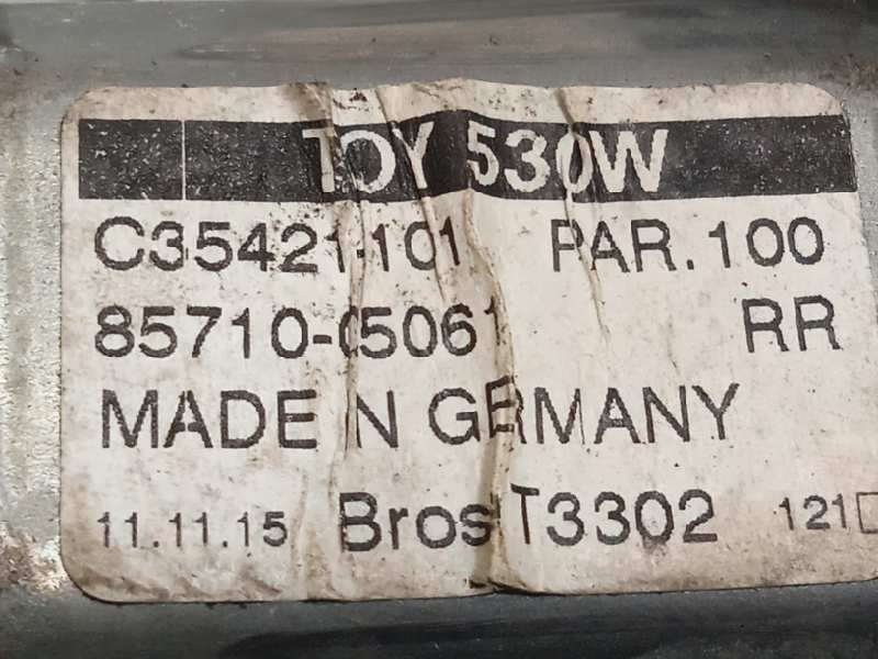 Recambio de elevalunas trasero derecho para toyota avensis touring sports advance referencia OEM IAM 8571005061  