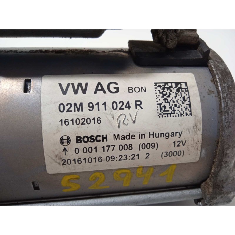 Recambio de motor arranque para seat ibiza (6p1) style referencia OEM IAM 02M911024R  0001177008