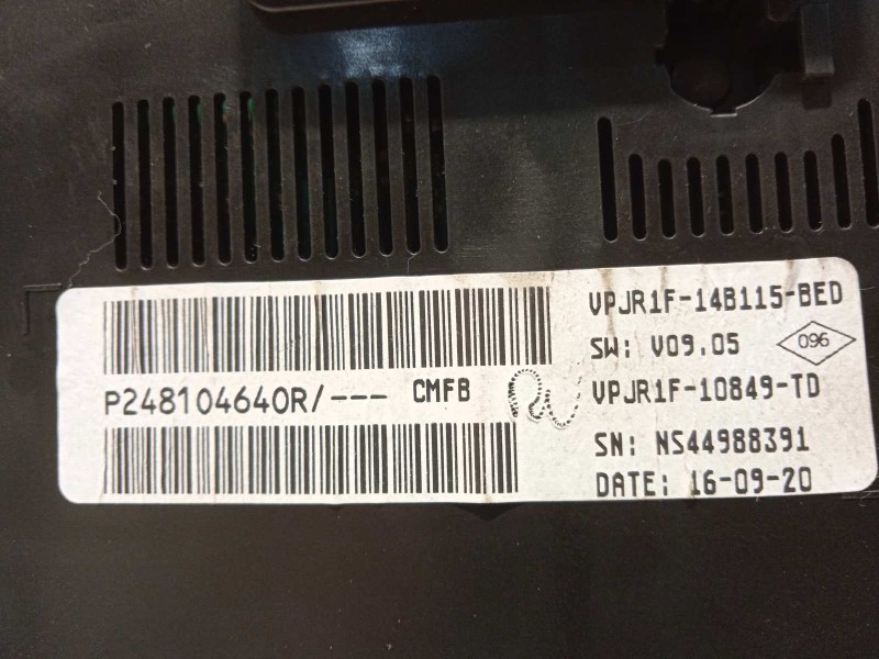 Recambio de cuadro instrumentos para renault clio v 1.0 tce referencia OEM IAM 248104640R  