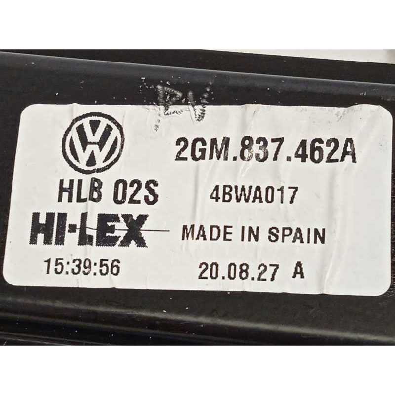 Recambio de elevalunas delantero derecho para volkswagen t-cross style referencia OEM IAM 2GM837462A  2Q2959106B