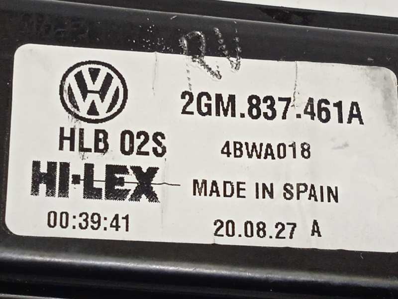 Recambio de elevalunas delantero izquierdo para volkswagen t-cross style referencia OEM IAM 2GM837461A  2Q2959405B