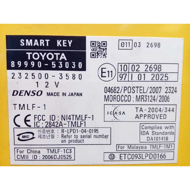 Recambio de modulo electronico para lexus is200 (ds2/is2) 220d referencia OEM IAM 8999053030  2325003580