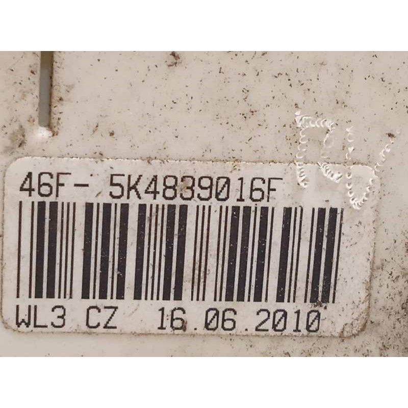 Recambio de cerradura puerta trasera derecha para volkswagen polo (6r1) 1.2 tdi referencia OEM IAM 5K4839016F  