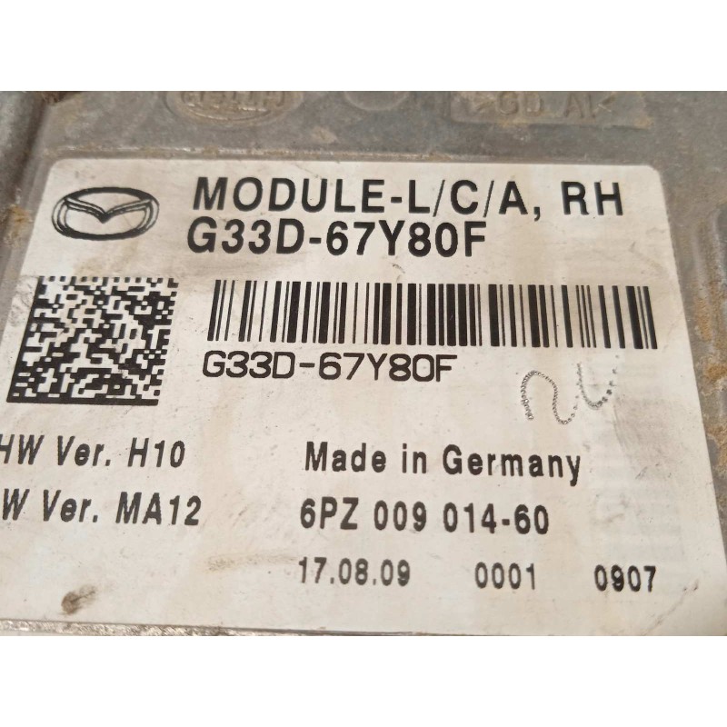 Recambio de modulo electronico para mazda cx-7 (er) 2.2 turbodiesel cat referencia OEM IAM G33D67Y80F  