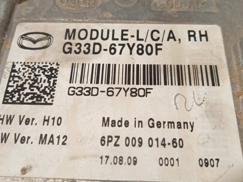Recambio de modulo electronico para mazda cx-7 (er) 2.2 turbodiesel cat referencia OEM IAM G33D67Y80F  
