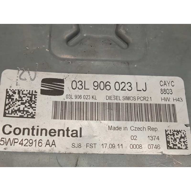 Recambio de centralita motor uce para seat altea xl (5p5) stylance / style referencia OEM IAM 3L906023LJUN.CONTROLAUDIVOLKSWAGEN