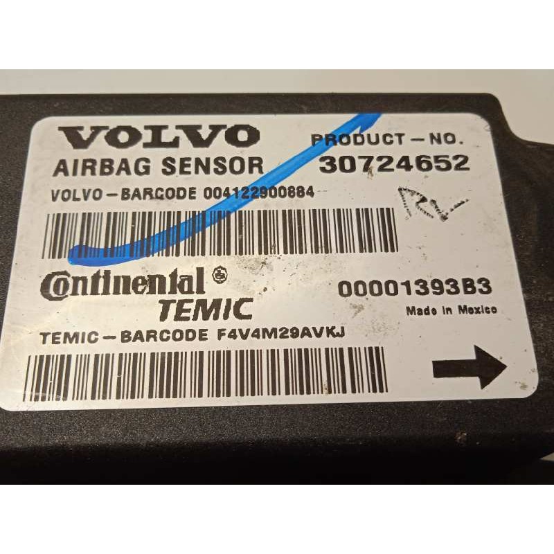 Recambio de centralita airbag para volvo s40 berlina 1.6 cat referencia OEM IAM 30724652  