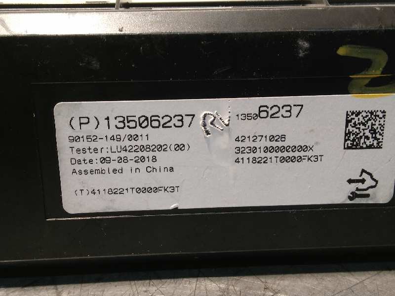 Recambio de modulo electronico para opel mokka x selective start/stop referencia OEM IAM 13506237  