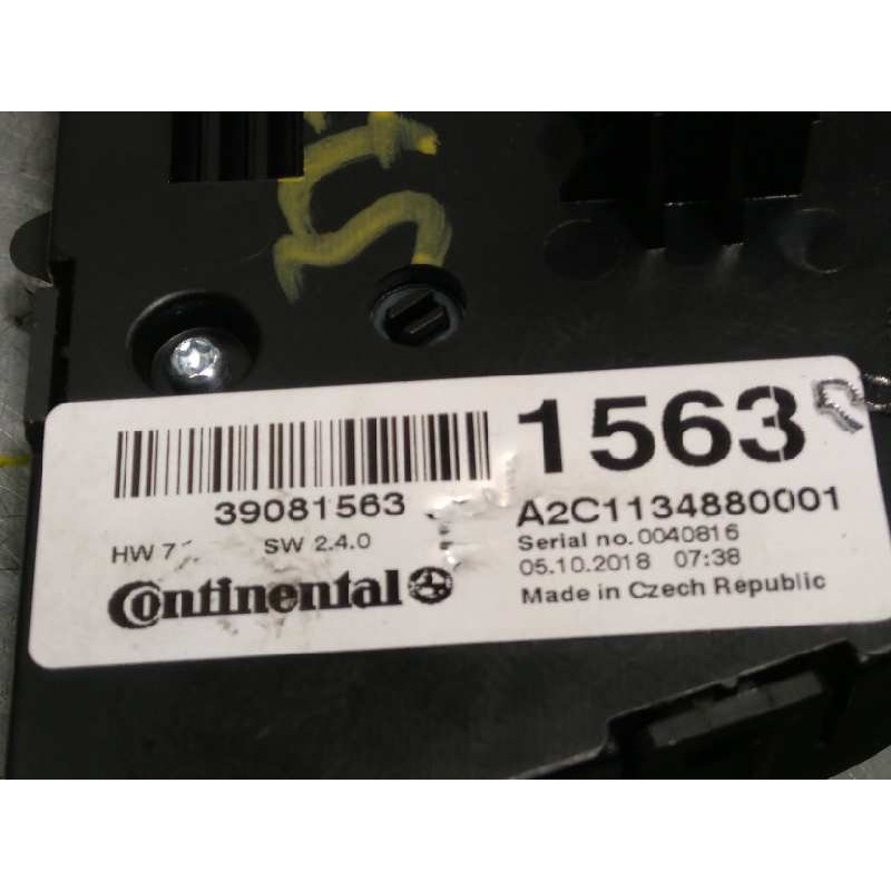 Recambio de mando climatizador para opel mokka x selective start/stop referencia OEM IAM 39081563  