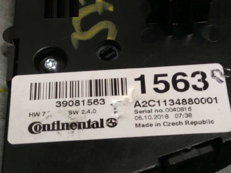 Recambio de mando climatizador para opel mokka x selective start/stop referencia OEM IAM 39081563  