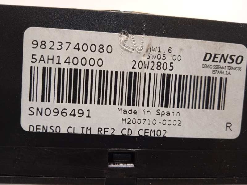 Recambio de mando climatizador para citroën c-elysée 1.5 blue-hdi fap referencia OEM IAM 9823740080  