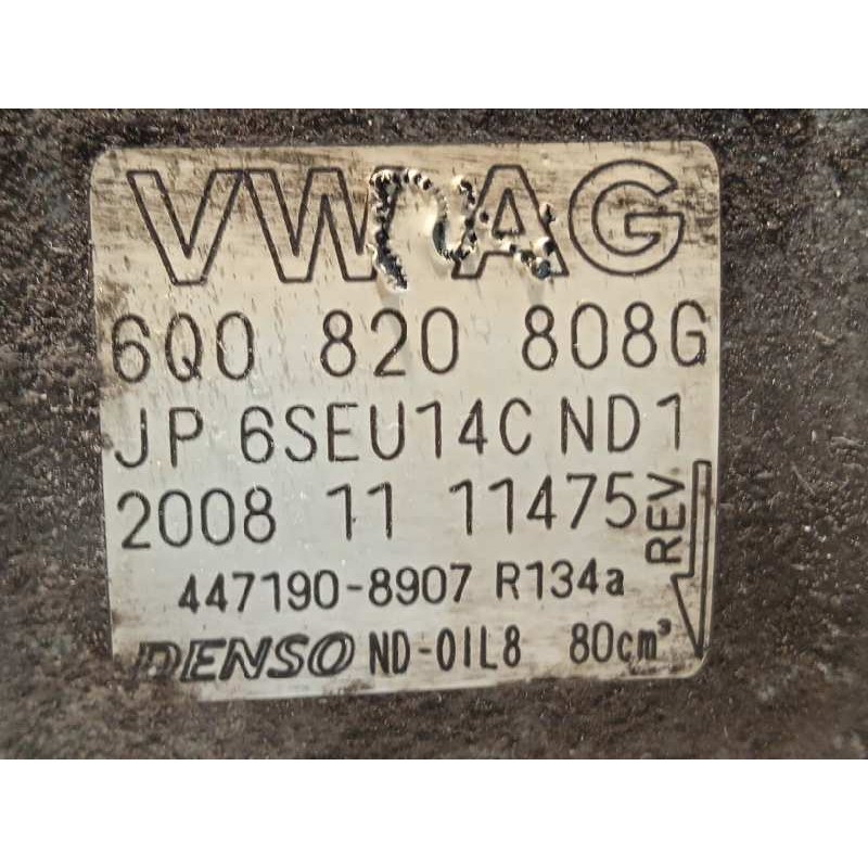 Recambio de compresor aire acondicionado para skoda fabia (5j2 ) 1.2 12v referencia OEM IAM 6Q0820808G  4471908907