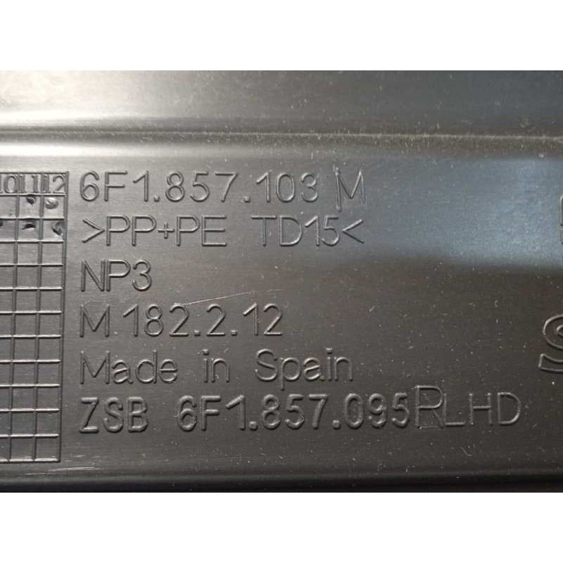 Recambio de guantera para seat arona reference plus referencia OEM IAM 6F1857095R  6F1857095R82V