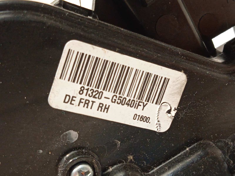 Recambio de cerradura puerta delantera derecha para kia niro drive referencia OEM IAM 81320G5040  