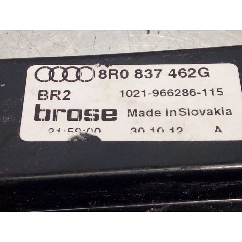 Recambio de elevalunas delantero derecho para audi q5 (8r) 2.0 16v tdi referencia OEM IAM 8R0837462G  8K0959802B