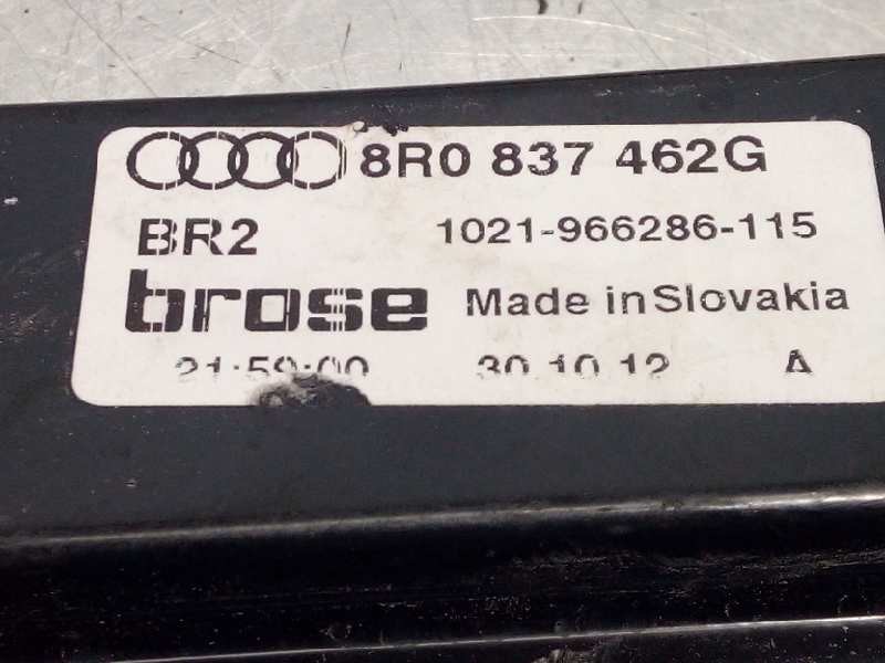 Recambio de elevalunas delantero derecho para audi q5 (8r) 2.0 16v tdi referencia OEM IAM 8R0837462G  8K0959802B