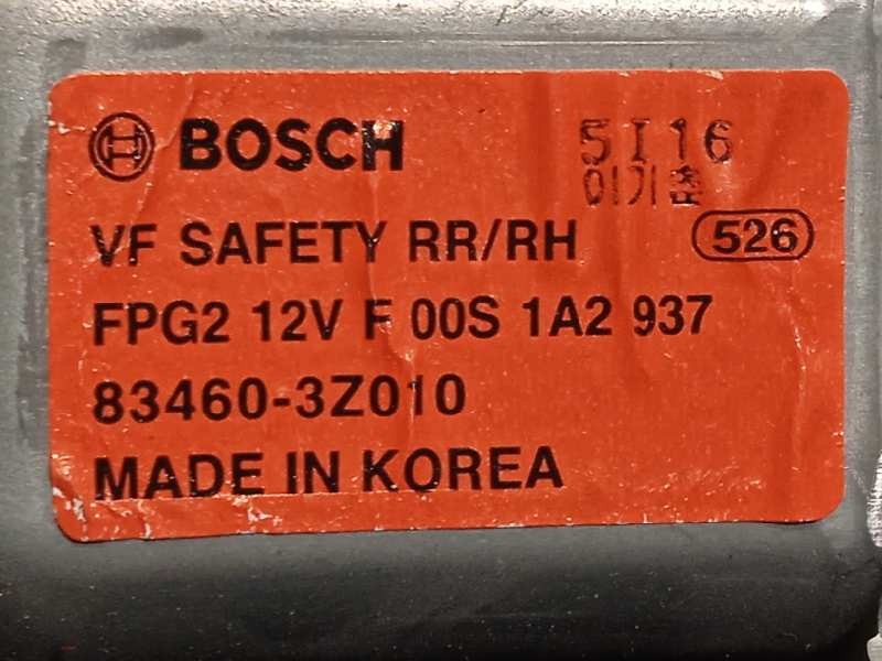 Recambio de elevalunas trasero derecho para hyundai i40 style referencia OEM IAM 834603Z010  814203Z000