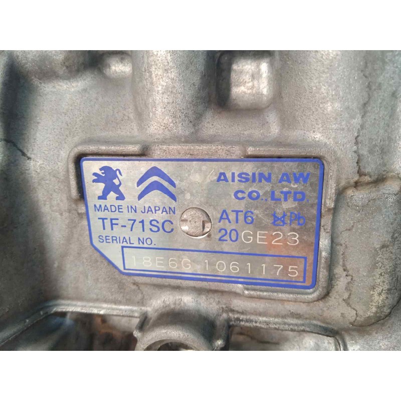 Recambio de caja cambios para citroën c4 picasso feel referencia OEM IAM 20GE23 9810676280 TF71SC