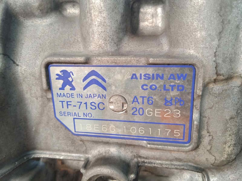 Recambio de caja cambios para citroën c4 picasso feel referencia OEM IAM 20GE23 9810676280 TF71SC