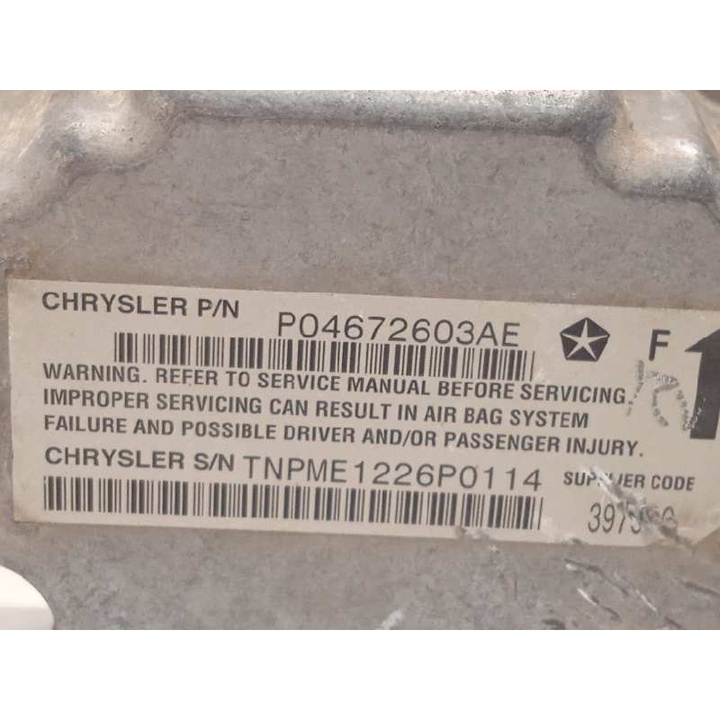 Recambio de centralita airbag para dodge caliber 2.0 16v crd cat referencia OEM IAM P04672603AE  